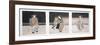 Geisha at Night Triptych, 1818-30-Toyokuni II-Framed Giclee Print