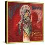 Geisha Brand - Covina, California - Citrus Crate Label-Lantern Press-Stretched Canvas