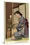 Geisha Doing Ikebana, Japan-null-Stretched Canvas