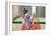 Geisha doing Ikebana, Photograph-null-Framed Art Print