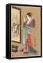 Geisha Fixing Hairdo-null-Framed Stretched Canvas