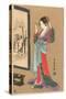 Geisha Fixing Hairdo-null-Stretched Canvas