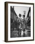 Geisha Girl Chats with Young Novice, Yoko Minami, Who is Studying to Become a Geisha-Alfred Eisenstaedt-Framed Photographic Print