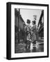 Geisha Girl Chats with Young Novice, Yoko Minami, Who is Studying to Become a Geisha-Alfred Eisenstaedt-Framed Photographic Print
