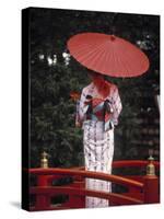 Geisha Girl with Kimono at Festival, Japan-Demetrio Carrasco-Stretched Canvas