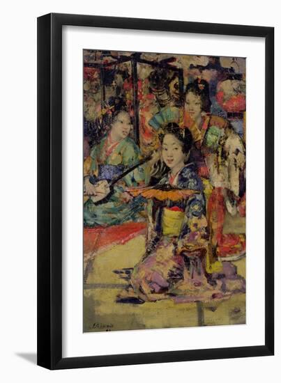 Geisha Girls, 1894-Edward Atkinson Hornel-Framed Giclee Print