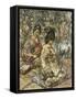 Geisha Girls in a Japanese Garden-Edward Atkinson Hornel-Framed Stretched Canvas