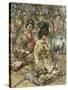 Geisha Girls in a Japanese Garden-Edward Atkinson Hornel-Stretched Canvas