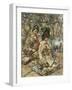 Geisha Girls in a Japanese Garden-Edward Atkinson Hornel-Framed Giclee Print