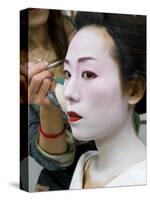 Geisha Having Her Make-Up Applied, Kyoto, Kansai Region, Honshu, Japan, Asia-Gavin Hellier-Stretched Canvas