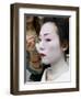 Geisha Having Her Make-Up Applied, Kyoto, Kansai Region, Honshu, Japan, Asia-Gavin Hellier-Framed Photographic Print