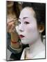 Geisha Having Her Make-Up Applied, Kyoto, Kansai Region, Honshu, Japan, Asia-Gavin Hellier-Mounted Photographic Print