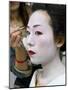 Geisha Having Her Make-Up Applied, Kyoto, Kansai Region, Honshu, Japan, Asia-Gavin Hellier-Mounted Photographic Print