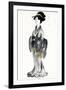 Geisha I Black and Gold-Chris Paschke-Framed Art Print