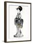 Geisha I Black and Gold-Chris Paschke-Framed Art Print