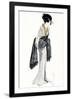 Geisha II Black and Gold-Chris Paschke-Framed Art Print