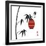 Geisha II-Jenny Tsang-Framed Art Print