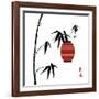 Geisha II-Jenny Tsang-Framed Art Print