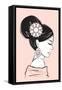 Geisha II-Martina Pavlova-Framed Stretched Canvas