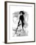 Geisha in Charcoal-FS Studio-Framed Giclee Print