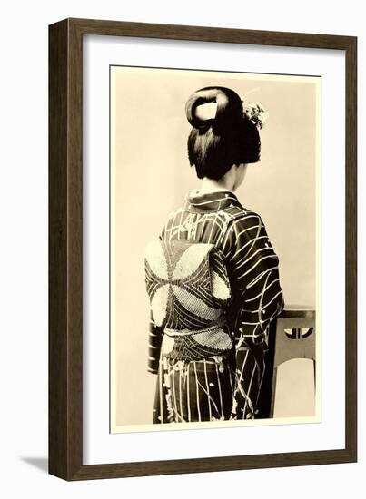 Geisha in Kimono-null-Framed Premium Giclee Print