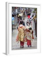 Geisha, Kyoto, Japan-Peter Adams-Framed Photographic Print