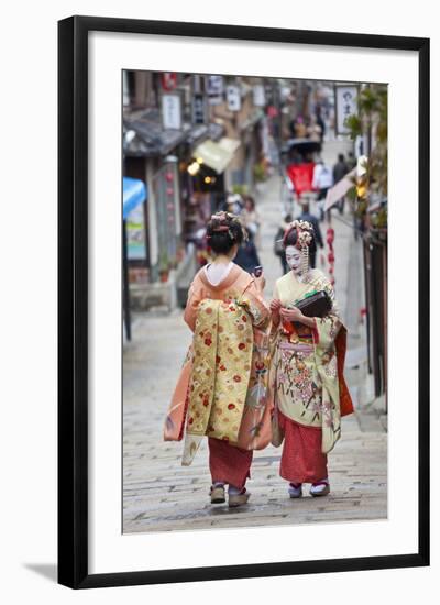 Geisha, Kyoto, Japan-Peter Adams-Framed Photographic Print