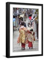 Geisha, Kyoto, Japan-Peter Adams-Framed Photographic Print