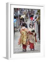 Geisha, Kyoto, Japan-Peter Adams-Framed Photographic Print