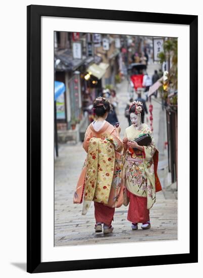 Geisha, Kyoto, Japan-Peter Adams-Framed Photographic Print