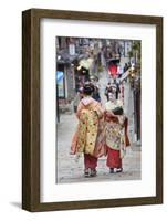 Geisha, Kyoto, Japan-Peter Adams-Framed Photographic Print