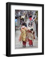 Geisha, Kyoto, Japan-Peter Adams-Framed Photographic Print