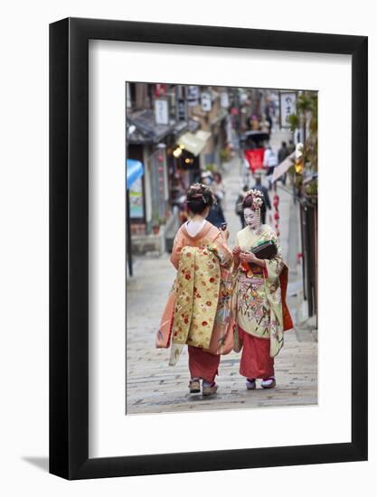 Geisha, Kyoto, Japan-Peter Adams-Framed Photographic Print