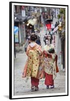 Geisha, Kyoto, Japan-Peter Adams-Framed Premium Photographic Print