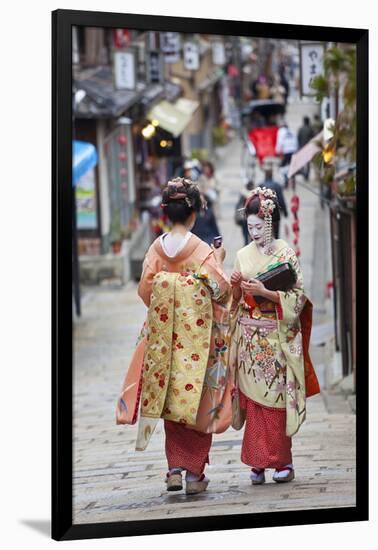 Geisha, Kyoto, Japan-Peter Adams-Framed Premium Photographic Print