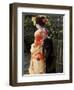 Geisha, Maiko in Gion, Kyoto City, Honshu, Japan-Christian Kober-Framed Premium Photographic Print