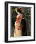 Geisha, Maiko in Gion, Kyoto City, Honshu, Japan-Christian Kober-Framed Premium Photographic Print