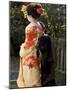 Geisha, Maiko in Gion, Kyoto City, Honshu, Japan-Christian Kober-Mounted Photographic Print