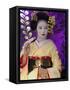 Geisha, Maiko in Gion, Kyoto City, Honshu, Japan-Christian Kober-Framed Stretched Canvas