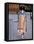 Geisha, Maiko in Gion, Kyoto City, Honshu, Japan-Christian Kober-Framed Stretched Canvas