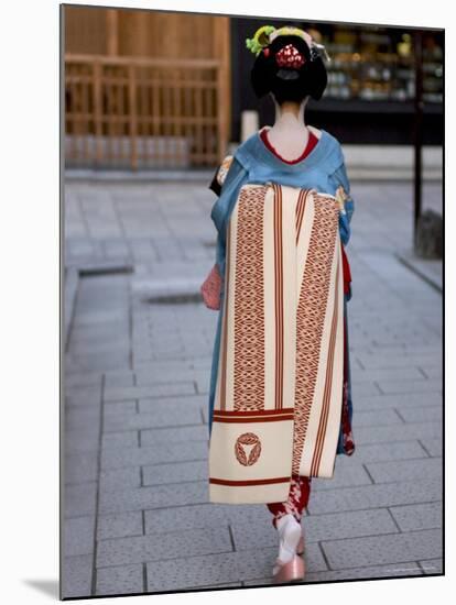 Geisha, Maiko in Gion, Kyoto City, Honshu, Japan-Christian Kober-Mounted Photographic Print