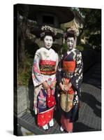 Geisha, Maiko (Trainee Geisha) in Gion, Kyoto City, Honshu, Japan-Christian Kober-Stretched Canvas