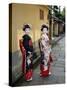 Geisha, Maiko (Trainee Geisha) in Gion, Kyoto City, Honshu, Japan-Christian Kober-Stretched Canvas