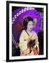 Geisha, Maiko (Trainee Geisha) in Gion, Kyoto City, Honshu, Japan-Christian Kober-Framed Photographic Print