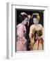 Geisha, Maiko (Trainee Geisha) in Gion, Kyoto City, Honshu, Japan-Christian Kober-Framed Premium Photographic Print