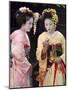 Geisha, Maiko (Trainee Geisha) in Gion, Kyoto City, Honshu, Japan-Christian Kober-Mounted Photographic Print