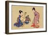 Geisha Musicians-null-Framed Art Print