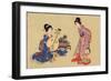 Geisha Musicians-null-Framed Art Print