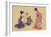 Geisha Musicians-null-Framed Art Print