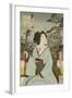 Geisha, No Date (Woodblock Print)-Toyohara Kunichika-Framed Giclee Print